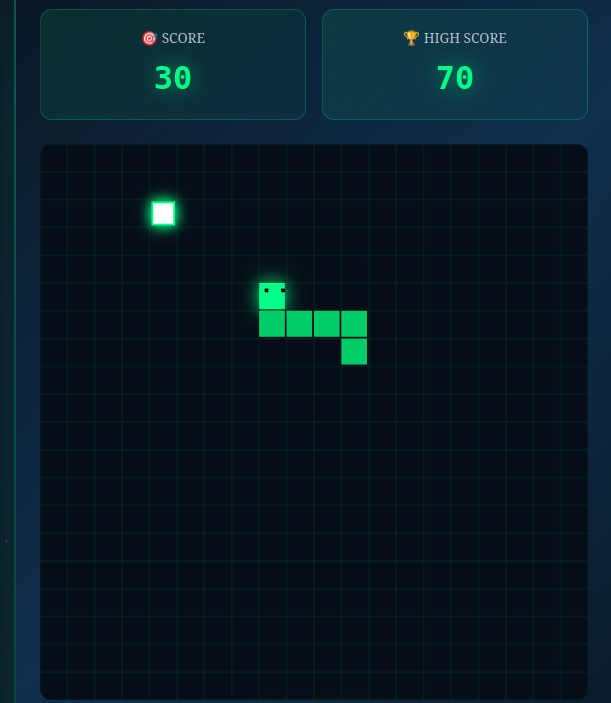 AI Serpent Game Preview - Cyberpunk Snake Game